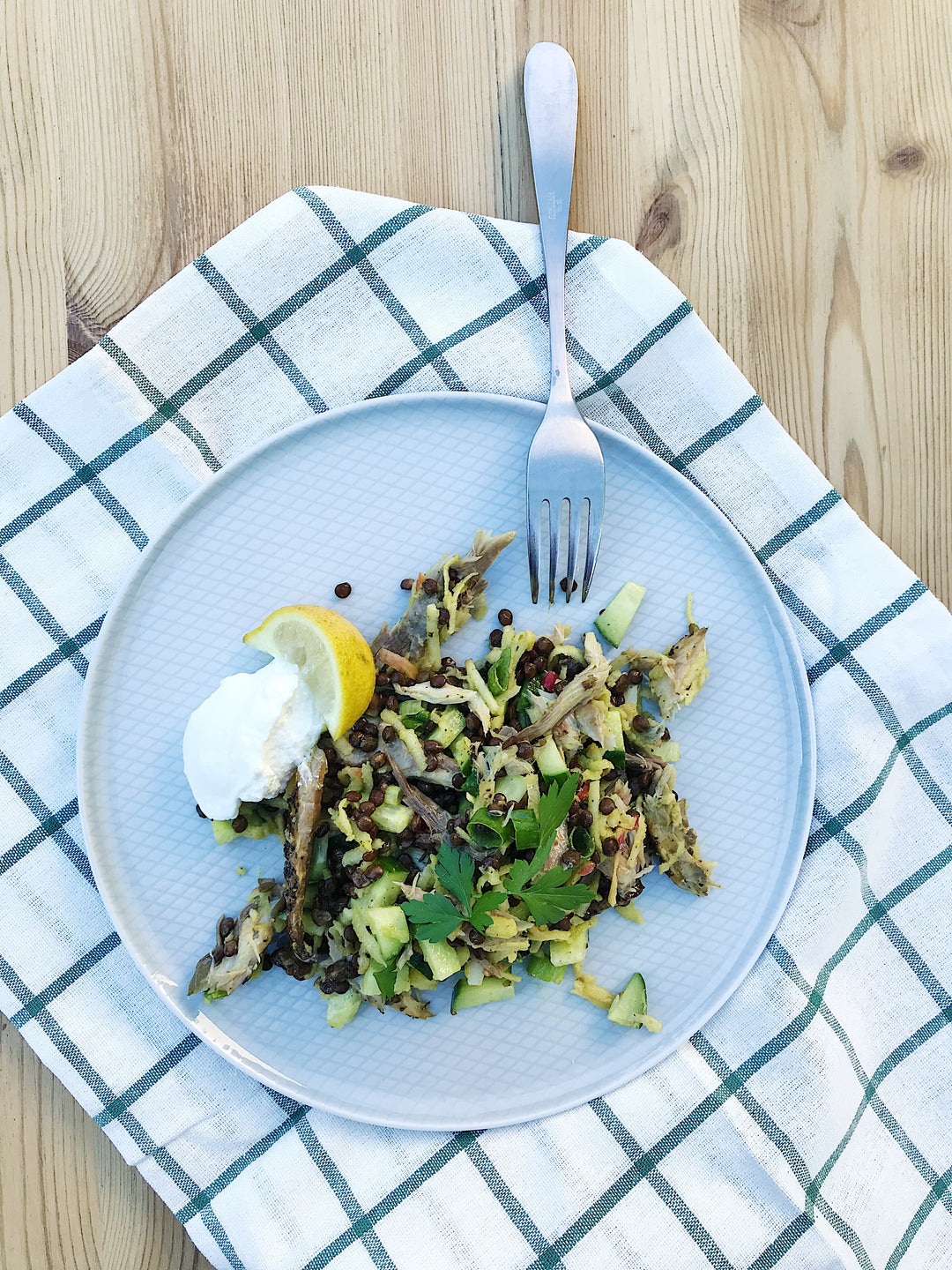 Jollys of Orkney Mackerel and Lentil Salad