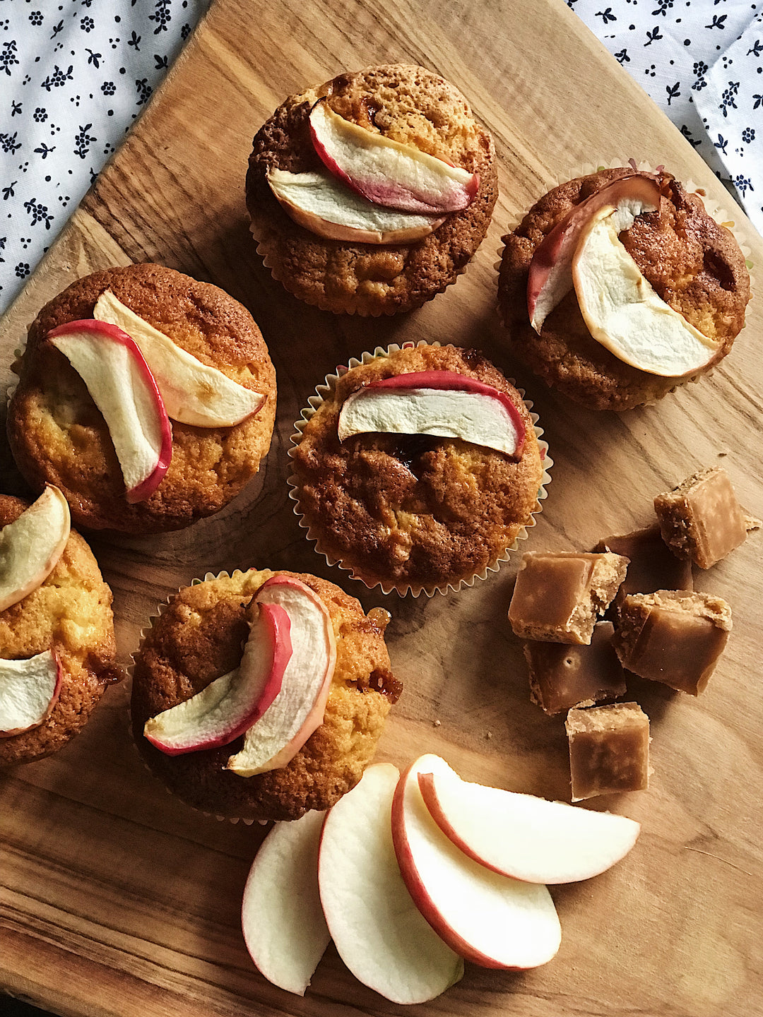 Orkney Fudge and Apple Muffins