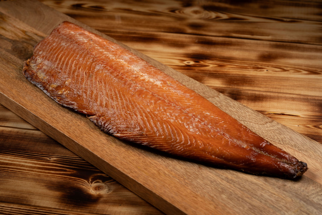 Organic Hot Cure Smoked Salmon - Side (Choose 700g,900g,1200g)