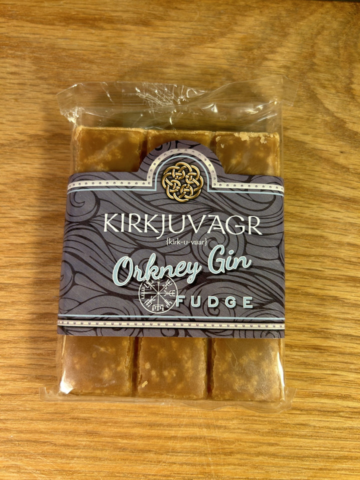 Orkney Kirkjuvagr Gin Fudge 100g