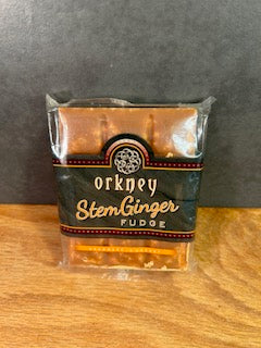 Orkney Stem Ginger Fudge 100g