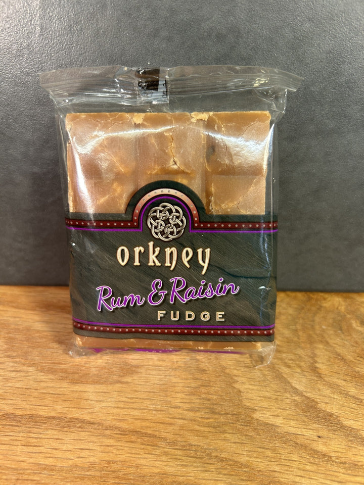 Orkney Rum & Raisin Fudge 100g