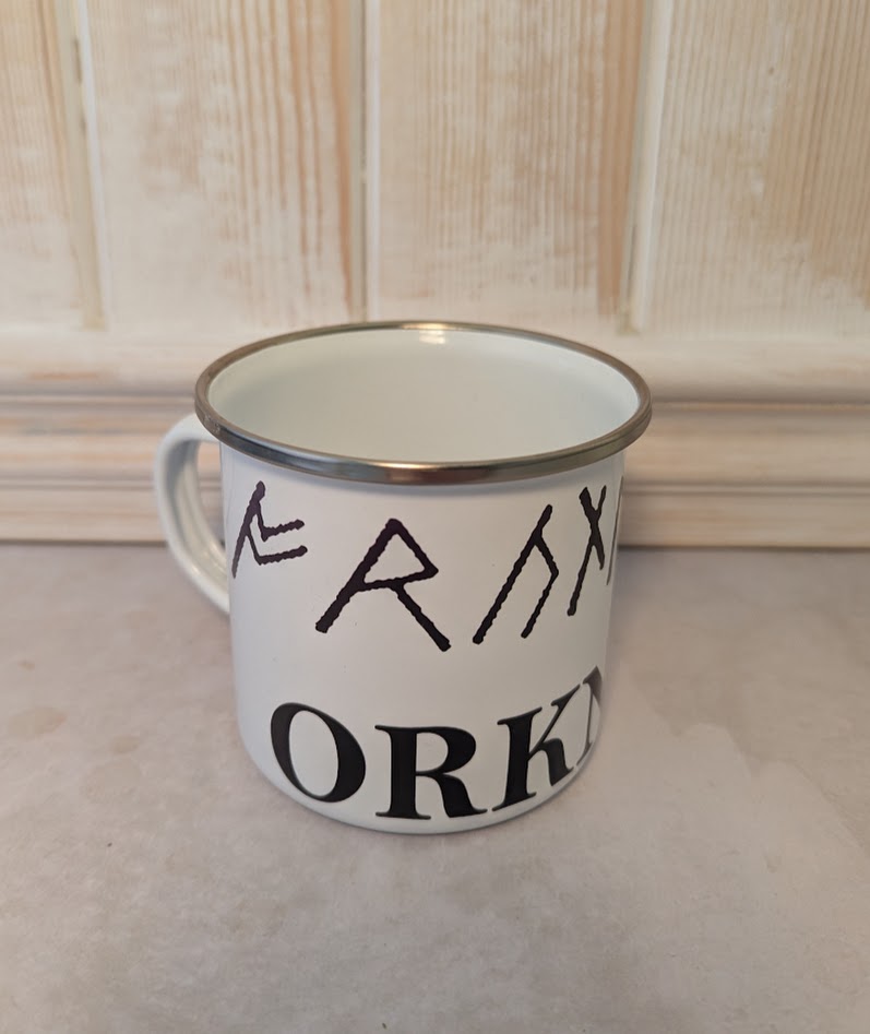 Tin Mug - Orkney Runic