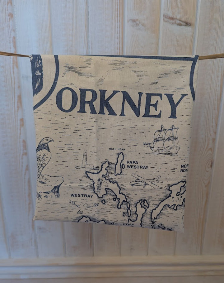 Tea Towel - Orkney Map